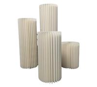 Colonnes Pliables en Papier pour Le Stand des gâte Socle cylindrique avec Disque Acrylique