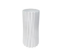 Colonnes Pliables en Papier pour Le Stand des gâte Socle cylindrique décoratif, socles d'exposition, piliers, Table à Dessert(White,11.6x27.5in)