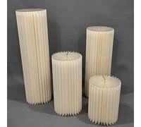 Colonnes Pliables en Papier pour Le Stand des gâte Supports Piédestaux Cylindres Pilier Romain for Mariage Anniversaire(Large 4piece)