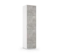 COLONNES POLYVALENTES BLANC 45CM 1 PORTE EFFET BÉTON