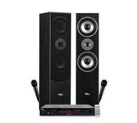 Colonnes Son HIFI Pack KARAOKE EVIDENCE ACOUSTICS STAR5 - 1000W PMPO, Ampli stéréo 2x50W, USB Bluetooth, FM, 2 Micros inclus