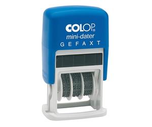 Colop 105207 Tampon dateur S160 avec texte faxées avec empreinte bicolore