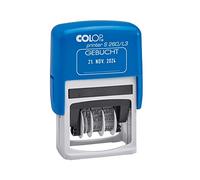 Colop 105654 Printer S260 Tampon dateur avec empreinte de baie Bleu/rouge