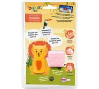 COLOP Cleany LEO Tampon pour lavage des mains, set de tampons pour lavage des mains, motif lion, avec tampon encreur et savon
