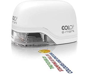 COLOP - COLOP e-mark 600 dpi Blanc Portable Mobile Main Imprimante (600 mAh Li-Ion Batterie, USB/Wi-Fi) pour Multicolore Impression - 1 Pièce