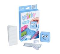 COLOP - COLOP Marky Bleu Personnalisable Adapté aux enfants DIY Textile Timbre Trousse - 1 Ensemble
