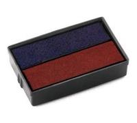 Colop Recharges pré-encrées E/10/2 – Pack de 2 – Bleu/Rouge – 990097