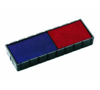 COLOP E/12/2 Blue/Red Replacement Pads - Pack of 2 107147 Two Colour Ink Pad
