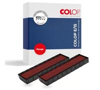 Colop E/15 Pack de 2 Recharges pré encrée pour Printer 15 Rouge