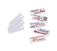 COLOP E-mark Lot de 20 étiquettes en plastique perforées 45 x 18 mm