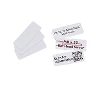 COLOP E-mark Lot de 50 étiquettes autocollantes en plastique Blanc 45 x 18 mm