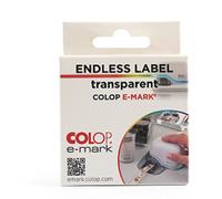 COLOP E-MARK - ROUL. ÉTIQ. TRANSPARENTES - 14 MM X 8 M