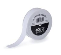 COLOP E-MARK - RUBAN COTON BLANC - 25 MM X 25 M