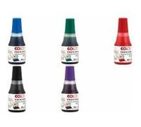 Encre de recharge COLOP 801 | Rouge | 25 ml | Indélébile | Encre à base d'eau pour tampons en feutre et mousse. Testée dermatologiquement, avec buse d'application incluse.
