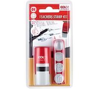 Colop Kit de tampons pour enseignants Teachers Stamp Kit - 4 motifs en caoutchouc 127936