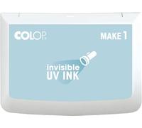 COLOP Make 1 tampon encreur invisible, avec encre non toxique de qualité supérieure, à base d'eau sans acide (UV)