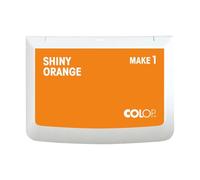 COLOP Make 1 tampon encreur orange brillant, 50 x 90 mm, pour tampon manuel traditionnel et tampon créatif