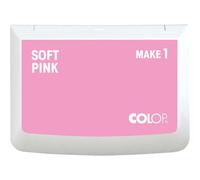 COLOP MAKE 1 Tampon encreur, soft pink, 50 x 90 mm, tampon encreur pour tampons manuels traditionnels et tampons créatifs