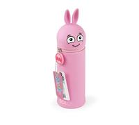 Colop MARKY - Trousse à Crayons au Design Emoji, Silicone Souple et résistant, Trousse pour Crayons, Pochette, Porte-Stylo, Rose