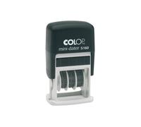 Colop Mini-Dater S 160 Tampon Auto-Encreur Texte Personnalisé, Date 4 Mm 25 X 5 Mm Poignée Noire