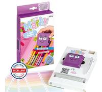 COLOP Pen Marky | Kit de marquage pour stylos de toutes formes et de tous types | Tampon personnalisable | Encre textile noire | 48 étiquettes incluses | Personnalisation de fournitures scolaires