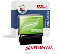 COLOP Printer 20 GREEN LINE, tampon avec texte CONFIDENTIEL, encre rouge