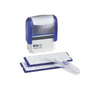Colop Printer 30-2 Set Tampon Auto-Encreur Bricolage 3.5 Mm, 2.5 Mm 18 X 47 Mm Poignée Bleue