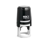 Colop Printer R 30 Tampons auto-encreurs ronds Ø 30 mm 5 lignes avec plaque de texte ou logo personnalisable Idéal pour sceaux et logos d'entreprise