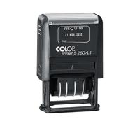 COLOP Printer S 260/L1 Tampon Dateur "REÇU le" - Empreinte Bicolore Bleu & Rouge - Français (D01) - Tampon Automatique pour Secrétariat et Comptabilité