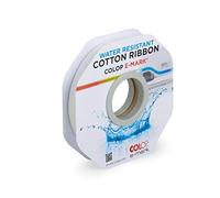 COLOP e-mark Ruban en coton imperméable Blanc 15 mm x 25 m