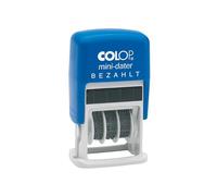 Colop S160/L2 MiniDater 5 x 25 mm, coussin 4 mm rouge/bleu Payé