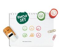 COLOP Set de 6 tampons Enseignant NIO EMOJI, idéal pour évaluer un élève sans système de notation