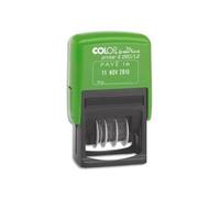 Colop Tampon dateur Printer Green line S 260L - formule ''Payé le'' - Bicolore