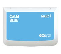 COLOP Tampon encreur MAKE 1 Calm Blue 50 x 90 mm, pour tampon manuel traditionnel
