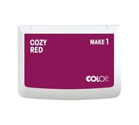 COLOP Tampon encreur MAKE 1 rouge cozy rouge, 50 x 90 mm, pour tampon manuel traditionnel et tampon créatif