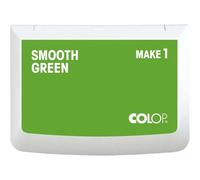 COLOP Tampon encreur MAKE 1 smooth green 50 x 90 mm, pour tampon manuel traditionnel