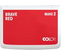 COLOP Tampon encreur Make 2 Brave Red 70 x 110 mm, pour tampon manuel traditionnel