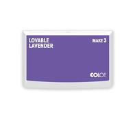 COLOP Tampon encreur MAKE 3 Loveable Lavander, 90 x 160 mm, pour tampon manuel traditionnel et tampon créatif
