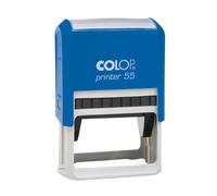 Colop Tampon encreur personnalisable Printer 55 - Bleu - 8 lignes