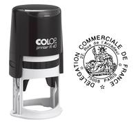 Colop Tampon encreur rond personnalisable Printer R40 - Noir - 6 lignes