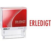 COLOP Tampon texte Printer 20 "ERLEDIGT" avec plaque de texte
