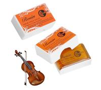 Colophane pour Violon 2 Pièces - Colophane Naturelle pour Violon, Alto, Violoncelle - Colophane d’Archet à Faible Poussière - Adhérence Optimale pour un Son Clair et Précis