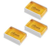 Colophane pour Violon et Violoncelle 3 Pièces, Colophane Naturelle Transparente Faible Poussière Rosin Universelle pour Tous Les Instruments À Cordes Frottées Tels Que Violoncelle Etc., Avec Boîte
