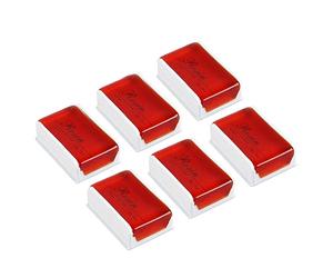 Colophane pour violon, paquet de 6, violoncelle, pour violon, arc, accessoire d'instrument à cordes, faible poussière, universel pour violoncelle (Red)