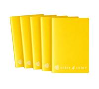 color 4 color - Cahiers Maxi Format A4 (21 cm x 29,7 cm) | 20 + 1 feuilles | Pages 80 + 4 | Papier 80 g/m² | Cahier école primaire moyenne supérieure | Couverture unicolore (5, jaune, B)