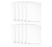 color 4 color - Cahiers Maxi Format A4 (21 cm x 29,7 cm) | 20 + 1 feuilles | Pages 80 + 4 | Papier 80 g/m² | Cahier école primaire moyenne supérieure | Couverture unicolore (10, blanc, B)