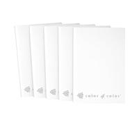 color 4 color - Cahiers Maxi Format A4 (21 cm x 29,7 cm) | 20 + 1 feuilles | Pages 80 + 4 | Papier 80 g/m² | Cahier école primaire moyenne supérieure | Couverture unicolore (5, blanc, B)