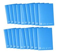 color 4 color - Cahiers Maxi Format A4 (21 cm x 29,7 cm) | 20 + 1 feuilles | Pages 80 + 4 | Papier 80 g/m² | Cahier école primaire moyenne supérieure | Couverture unicolore (20, bleu ciel, C)