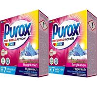 COLOR (7 WL) lessive en poudre en boîte détergent antibactérien 490 g (Lot de 2)