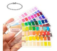 Color Analysis Cards Scratch Proof - Vibrant 4-Season Portable Beauty Color